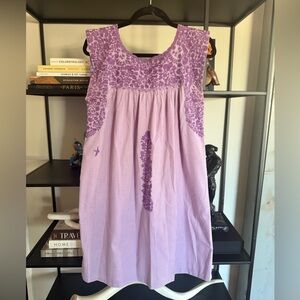 Purple Sleeveless Dress Mi Golondrina